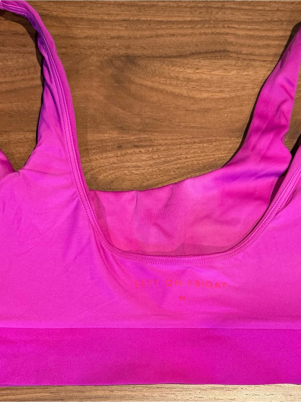 Left On Friday Vibrant Hot Pink Top - Medium